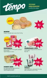 Tempo reklamblad vecka 39 Sida 1: Garant kokosmjölk €10,00, Smör €49,95