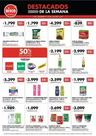Folleto Disco Página 1: Bimbo - rapiditas €2.699,00, Corona - cerveza rubia €2.999,00