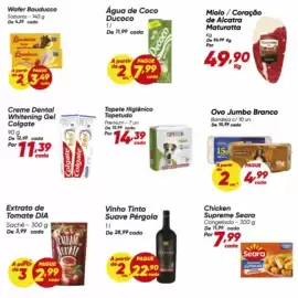 Tabloide Dia Página 3: Bauducco - wafer €4,29, Maturatta - miolo / coração de alcatra €49,90