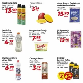 Tabloide Dia Página 4: Uau - multiuso cloro ativo €6,99, Petra - cerveja €3,19
