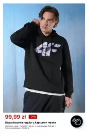 4F gazetka tydzień 38 Strona 11: Bluza dresowa regular z kapturem męska 4F €99,99