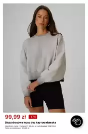 4F gazetka tydzień 38 Strona 2: Bluza dresowa loose bez kaptura damska €99,99