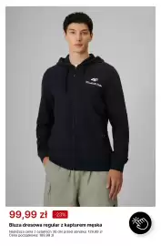 4F gazetka tydzień 38 Strona 3: Bluza dresowa regular z kapturem męska 4F €99,99