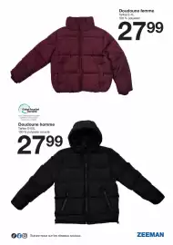 Catalogue Zeeman semaine 38 page 9: Doudoune femme €27,99, Doudoune homme €27,99