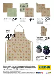 Zeeman folder week 38 Pagina 16: Pannenlap €2,69, Ovenwant €2,49