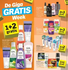 Albert Heijn folder week 39 Pagina 12: Tahiti limited edition €6,98, Syoss shampoo en conditioners en Gliss €12,78