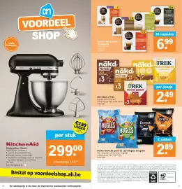 Albert Heijn folder week 39 Pagina 16: Doritos en Lay's Bugles €2,89, Naked. of Trek protein oat bars €2,49