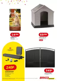Folheto Bricomarché Página 13: Essentials - alimento seco para cao €14,99, Kit motorizado para portao de batentes €249,00