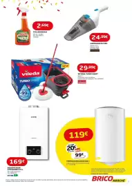 Folheto Bricomarché Página 5: Esquentador atrosférico 11 l €169,00, Vileda - sistema turbo smart €29,89