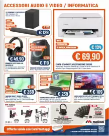 Volantino Vantaggi Sottocasa Pagina 7: Canon stampante multifunzione TS6550I €69,90, Lenovo monitor led flat 27" €109,00