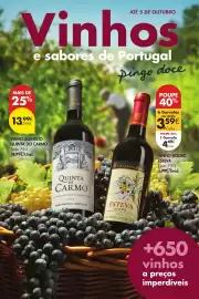 Folheto Pingo Doce | Vinhos e Sabores de Portugal Página 1: Vinho douro esteva €3,59, Vinho alentejo quinta do carmo €13,99