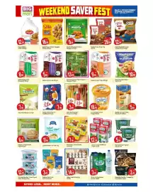 Bigmart leaflet Page 4: BIG mart Seara سيارا Frozen Chicken Griller 12.99 Seara Chicken Griller 1100gm 1100. WEEKEND SAVER