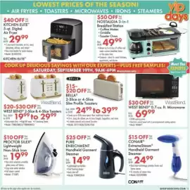 Boscov's weekly ad Page 11: Bella 2-Slice or 4-Slice Slim Profile Toasters €24,99