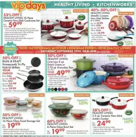 Boscov's weekly ad Page 12: Healthy Living 6-Piece Glass Bowl Set €19,99, Healthy Living Glass Food Storage Set €19,99