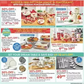 Boscov's weekly ad Page 15: Entire Stock Whiteware & Serveware €3,99