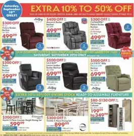 Boscov's weekly ad Page 20: La-Z-Boy Larson Leather Rocker Recliner €699,99, La-Z-Boy Billie Power Lift Recliner €699,99