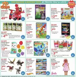 Boscov's weekly ad Page 24: Elefun Game €19,99, STEM Dino Dig Kits €4,99