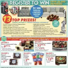 Boscov's weekly ad Page 6: Boscov's Chocolate Covered Pretzels €13,99, Boscov's Gummies & Jellies €2,99