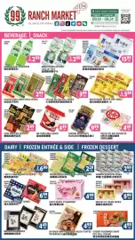 99 Ranch weekly ad week 38 Page 1: I Mei Fz Pancake Waffle Series €6,99, Hanasia aloe vera drink €2,99