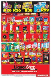 Shoprite catalogue Page 4: Plush - supreme pine gel all purpose cleaner €27,00, Domestos - multipurpose thick bleach €26,00