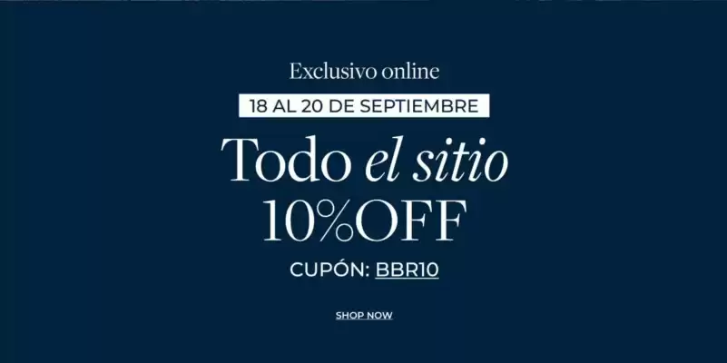 Brooks Brothers (válido hasta 22-09)