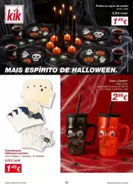 Folheto ALDI Página 10: Guardanapos halloween sortidos €1,49, Copo "Caveira" €2,99