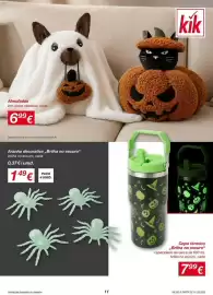 Folheto ALDI Página 11: Almofadas em vários modelos, cada €6,99, Copo térmico "Brilha no escuro" €7,99