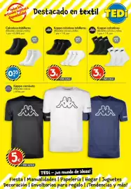 Catálogo TEDi semana 38 Página 6: Calcetines tobilleros €0,55, As - calcetines €3,00