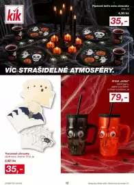 Lidl leták Strana 12: Tvarované ubrousky €35,00, Hrnek „lebka“ €79,00