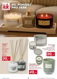 Lidl leták Strana 2: Osvěžovač vzduchu €99,00, Cosy & Spice vonná svíčka s dřevěným knotem €49,00