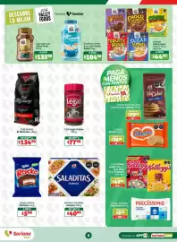 Catálogo Soriana Súper semana 38 Página 3: Galletas Saladitas Gamesa €40,00, Valley Foods Cereales €44,50