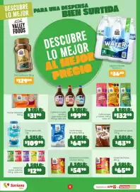 Folleto Soriana Híper Página 5: Valley foods - duraznos en almíbar, mitades €54,90, Valley foods - café liofilizado €129,00