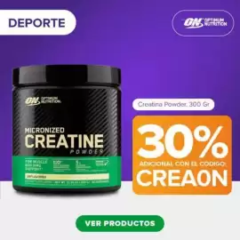 Catálogo All Nutrition Página 3: DEPORTE ON OPTIMUM NUTRITION MICRONIZED CREATINE FOR MUSCLE 100% BUILDING SUPPORT