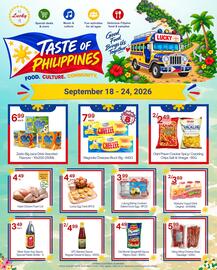 Lucky Supermarket flyer week 38 Page 4: Zesto Big Juice Drink Assorted Flavours €6,99, Magnolia Cheezee Block Big €7,99