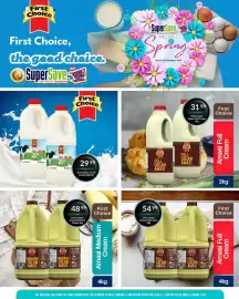Super Save catalogue Page 28: First Choice Fresh Cream Milk €29,99, First Choice Full Cream Amasi €31,99