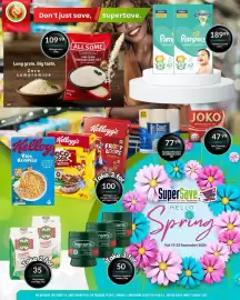Super Save catalogue Page 4: Ace instant porridge €35,00, As Good toilet paper €77,99