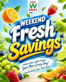 New W Mart leaflet Page 1