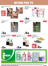 Volantino Iper La Grande Pagina 20: Collant Pompea €3,99, Linea intimo Seamless o Comfort Size Pompea