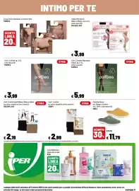 Volantino Iper La Grande Pagina 20: Collant Pompea €3,99, Linea intimo Seamless o Comfort Size Pompea
