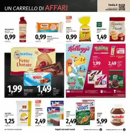 Volantino Famila Market Pagina 14: Paneangeli le Torte degli angeli €2,49, Morato scrikki con mais e olio d'oliva €0,99
