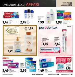 Volantino Famila Market Pagina 18: Lines intervallo lady €2,49, Pampers pannolini Sole e Luna assortiti €3,99