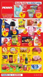Penny Market leták týden 39 Strana 1: Český cukr krystal Karlova Koruna €9,90, Pribináček €12,90