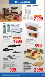 Lidl akciós újság hét 39 Oldal 27: Silvercrest Frissentartódoboz-készlet €2.999,00, SILVERCREST Kés élvédővel €999,00