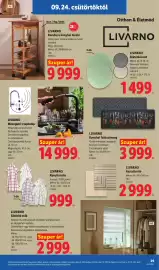 Lidl akciós újság hét 39 Oldal 29: Livarno Mosogató-csaptelep €14.999,00, Livarno Sötétítő roló €2.999,00