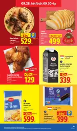 Lidl akciós újság hét 39 Oldal 51: PILOS Laktózmentes túródesszert €399,00, CERES Napicipó €499,00