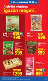 Lidl akciós újság hét 39 Oldal 9: MISTER CHOC Csokoládérudacskák €659,00, SONDEY €999,00