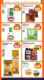 ALDI akciós újság hét 39 Oldal 14: Kokárdás UHT Tej €165,00, Primana Mini Fasírtgolyók €585,00