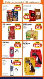 ALDI akciós újság hét 39 Oldal 15: RIO D'ORO PARADICSOMLÉ €269,00, BARISSIMO INSTANT KÁVÉ €329,00