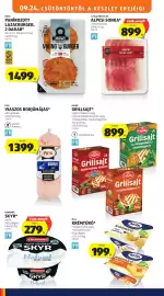 ALDI akciós újság hét 39 Oldal 16: Ehrmann Skyr €279,00, MILLI﻿﻿ Krémtúró €199,00