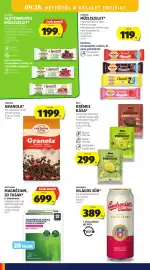 ALDI akciós újság hét 39 Oldal 22: MULTINORM MAGNÉZIUM, 20 TASAK €699,00, CERBONA Gluténmentes müzliszelet €199,00